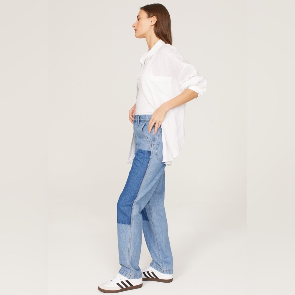Madewell The Perfect Vintage Two Tone Straight Jeans Women’s 27 - Picture 3 of 16